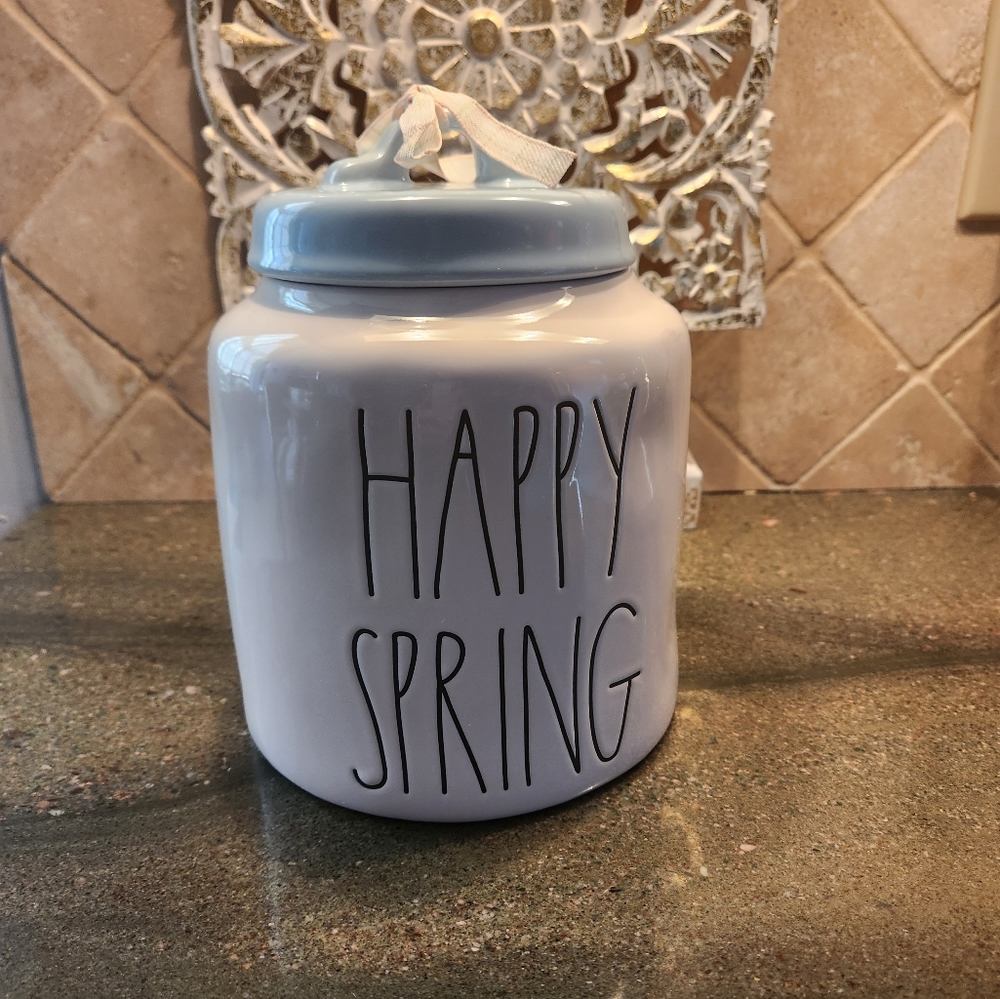 Rae Dunn Happy Spring Canister *NEW*